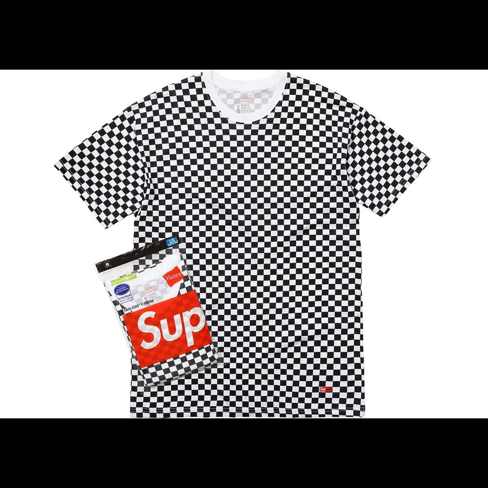 Supreme x Hanes Tagless Tees (2 Pack)
